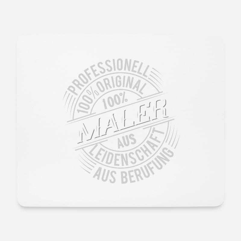 Maler - Mousepad (Querformat) - Weiß