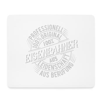 Eisenbahner - Mousepad (Querformat) - Weiß - Vorne
