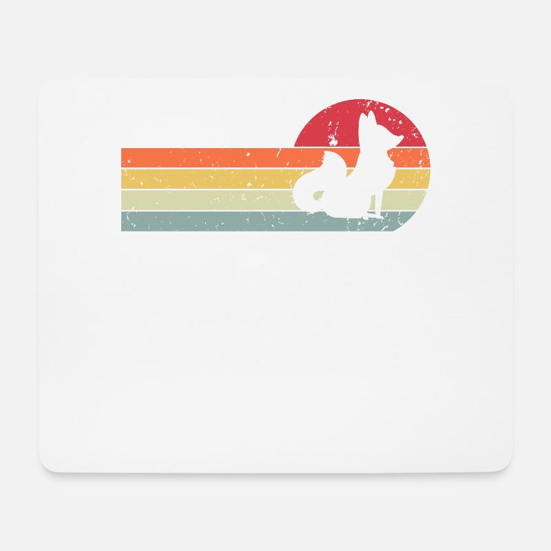 Fuchs - Mousepad (Querformat) - Weiß