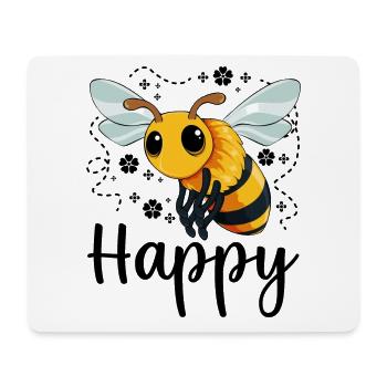 Colorful Honeybee Comic - Mouse Pad (horizontal) - white - Front