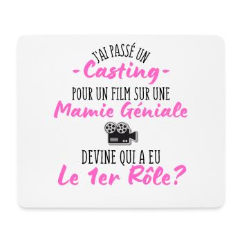 casting pour une Mamie géniale - Humour Grand-Mère - Tapis de souris (format paysage) - blanc - Devant
