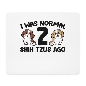 Drôle de shih Tzu propriétaire de chien j’étais il y a 2 shih - Tapis de souris (format paysage) - blanc - Devant