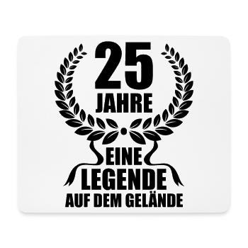 25 Jahre Im Dienst Dienstjubiläum Legende Arbeit - Mousepad (Querformat) - Weiß - Vorne