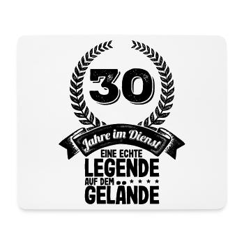 30 Jahre Im Dienst Dienstjubiläum Firmenjubiläum - Mousepad (Querformat) - Weiß - Vorne