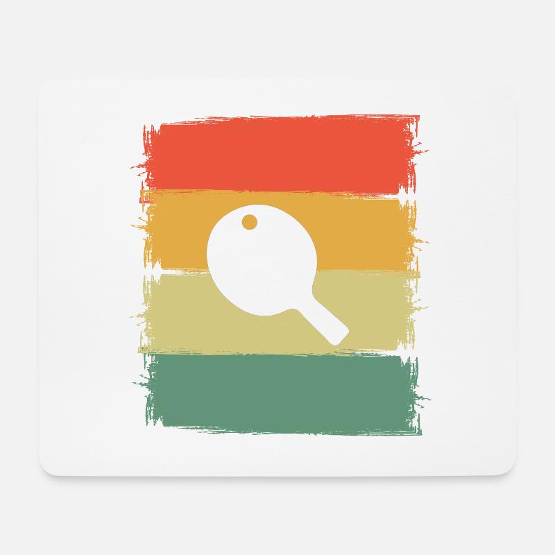 Tischtennis - Mousepad (Querformat) - Weiß