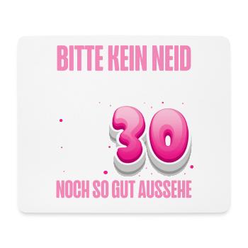 30. Geburtstag frauen Alpaka - Mousepad (Querformat) - Weiß - Vorne