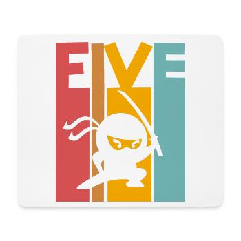 Ninja 5ème anniversaire Enfants - Tapis de souris (format paysage) - blanc - Devant