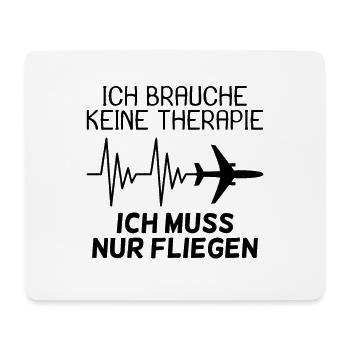 Flugzeug Reise Urlaub Tourist Reise - Mousepad (Querformat) - Weiß - Vorne