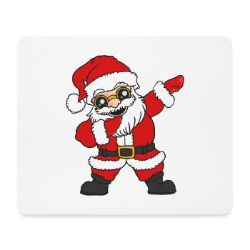 Tanzender Santa mit Brille - Mousepad (Querformat) - Weiß - Vorne