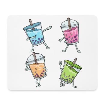 Boba Tea Kawaii - Mousepad (Querformat) - Weiß - Vorne