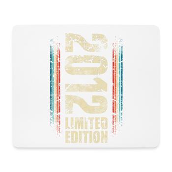 2012 Geburtsjahr 10. Geburtstag 10 Jahre - Mousepad (Querformat) - Weiß - Vorne