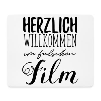 falscher Film - Mousepad (Querformat) - Weiß - Vorne
