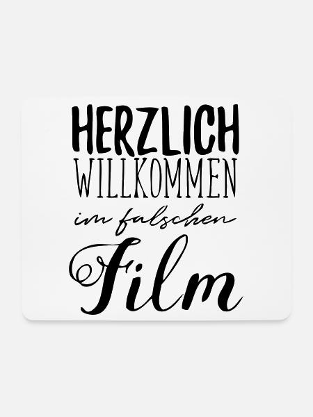 falscher Film - Mousepad (Querformat) - Weiß