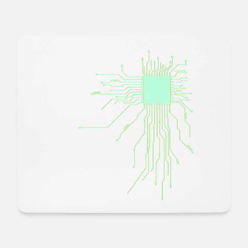 platine Core cpu Computer Nerd pc humor geek code - Mousepad (Querformat) - Weiß
