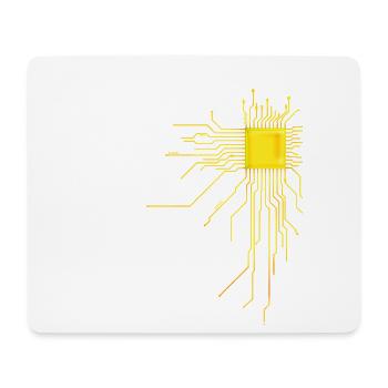 platine Core cpu Computer Nerd Programmierer admin - Mousepad (Querformat) - Weiß - Vorne