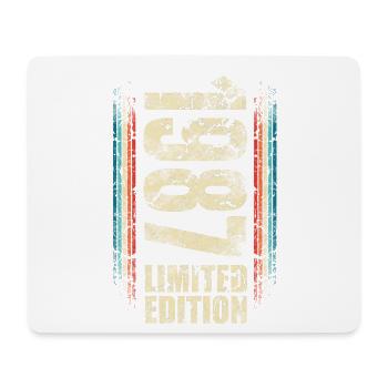 1987 Geburtsjahr Baujahr Geboren 1987 Geburtstag - Mousepad (Querformat) - Weiß - Vorne