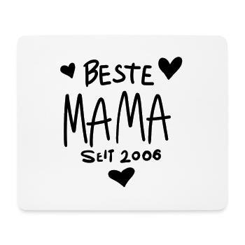 Beste Mama seit 2006 - Mousepad (Querformat) - Weiß - Vorne