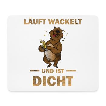 Männertag Vatertag Herrentag - Vater Bier das Tier - Mousepad (Querformat) - Weiß - Vorne