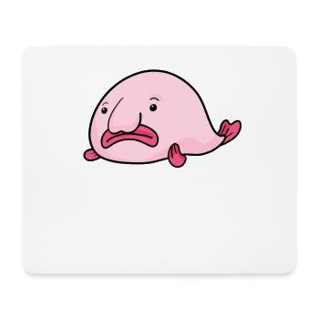 Blobfish Fish - Mouse Pad (horizontal) - white - Front