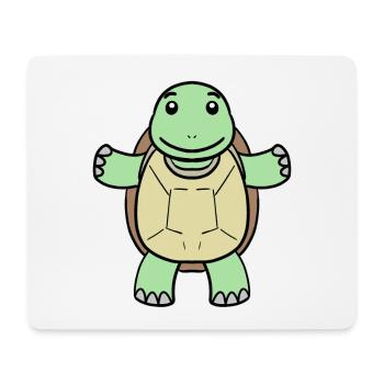 Turtle - Mouse Pad (horizontal) - white - Front
