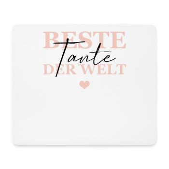 Beste Tante Der Welt - Mousepad (Querformat) - Weiß - Vorne