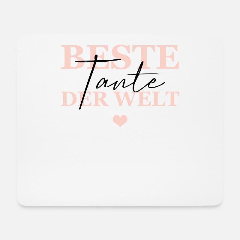 Beste Tante Der Welt - Mousepad (Querformat) - Weiß