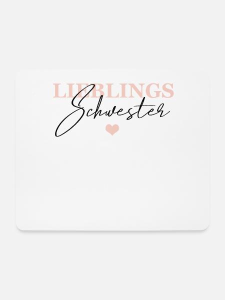 Lieblings Schwester - Mousepad (Querformat) - Weiß