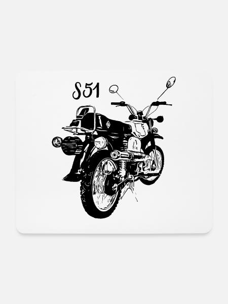 S51 - Mousepad (Querformat) - Weiß