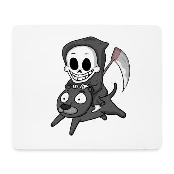 Grim Reaper et Black Panther - Tapis de souris (format paysage) - blanc - Devant