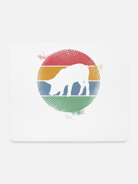 Schwein - Mousepad (Querformat) - Weiß