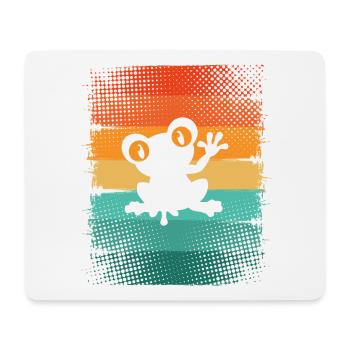 Grenouille - Tapis de souris (format paysage) - blanc - Devant