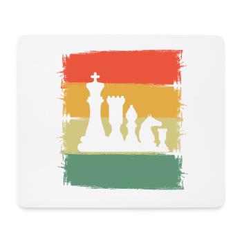 Schach - Mousepad (Querformat) - Weiß - Vorne