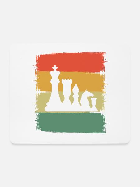 Schach - Mousepad (Querformat) - Weiß