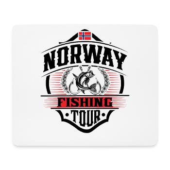 Norvège Pêche Pêcheur Pêcheur - Tapis de souris (format paysage) - blanc - Devant