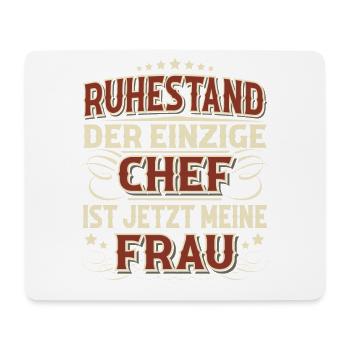 Rentner Ruhestand - Mousepad (Querformat) - Weiß - Vorne