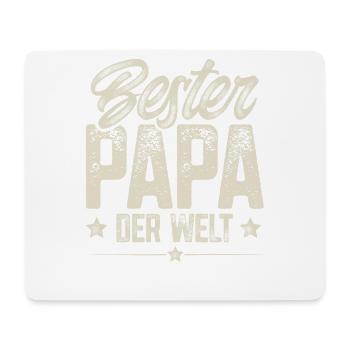 Bester Papa Der Welt Vatertag Vater - Mousepad (Querformat) - Weiß - Vorne