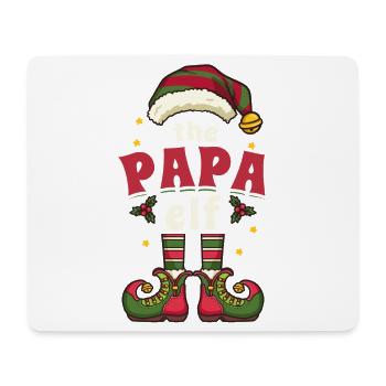 Papa Elf Vater Weihnachten - Mousepad (Querformat) - Weiß - Vorne