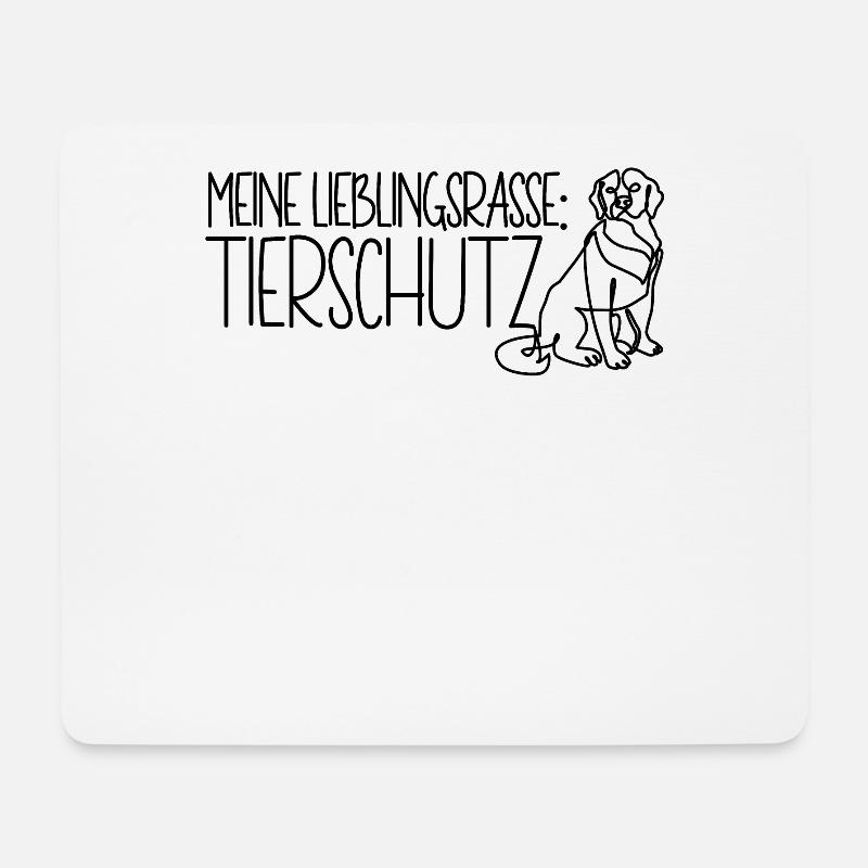 Meine Lieblingsrasse Tierschutz Tierheim Hund - Mousepad (Querformat) - Weiß