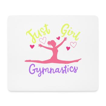 Gymnastik Turnerin - Mousepad (Querformat) - Weiß - Vorne