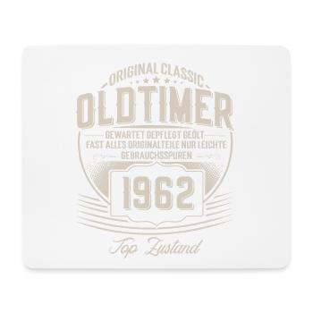 1962 Geburtsjahr Jahrgang 60.Geburtstag Oldtimer - Mousepad (Querformat) - Weiß - Vorne
