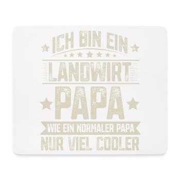 Papa Landwirt Vater Vatertag - Mousepad (Querformat) - Weiß - Vorne