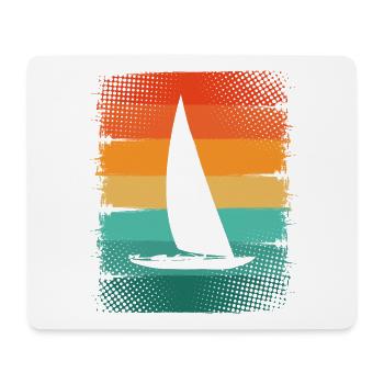 Segelboot - Mousepad (Querformat) - Weiß - Vorne