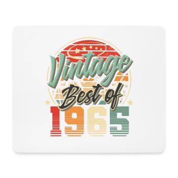 1965 Année de naissance Vintage anniversaire - Tapis de souris (format paysage) - blanc - Devant