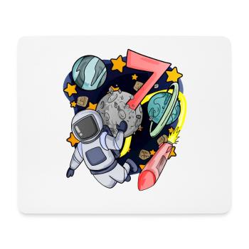 7 birthday boy - 7 years old - I am 7 - Mouse Pad (horizontal) - white - Front