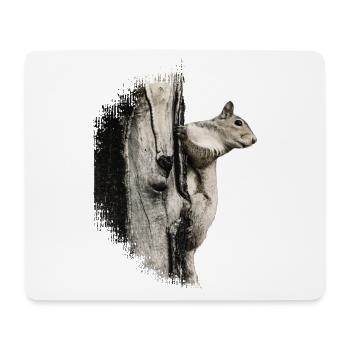 Squirrel - Mouse Pad (horizontal) - white - Front