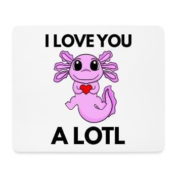Axolotl - Tapis de souris (format paysage) - blanc - Devant