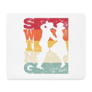 Boogie Woogie Swing Dancing Retro Colors Vintage - Mouse Pad (horizontal) - white - Front