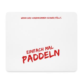 paddeln und surfen - Mousepad (Querformat) - Weiß - Vorne