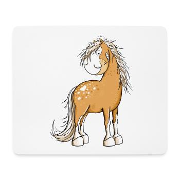 Happy Horse I Horse Motif Fun - Mouse Pad (horizontal) - white - Front