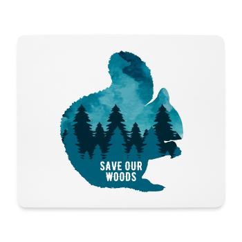 Climate Change Environmental Protection Squirrel - Mouse Pad (horizontal) - white - Front